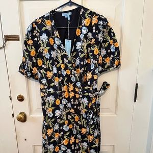Miranda Wrap Dress in Spring Blooms